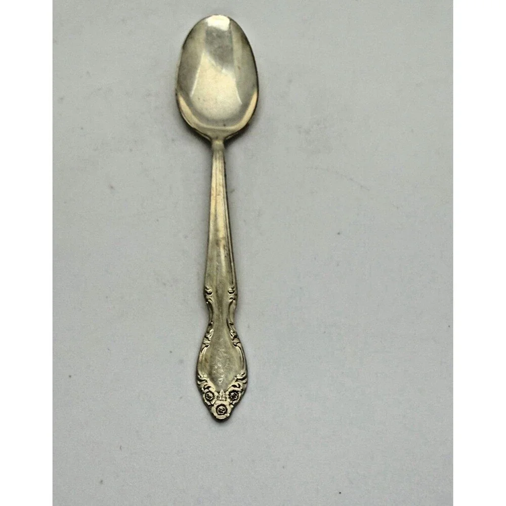 Wm Rogers AA Silverplate Ice Cream Spoon‎ Vintage Small Dessert Flatware